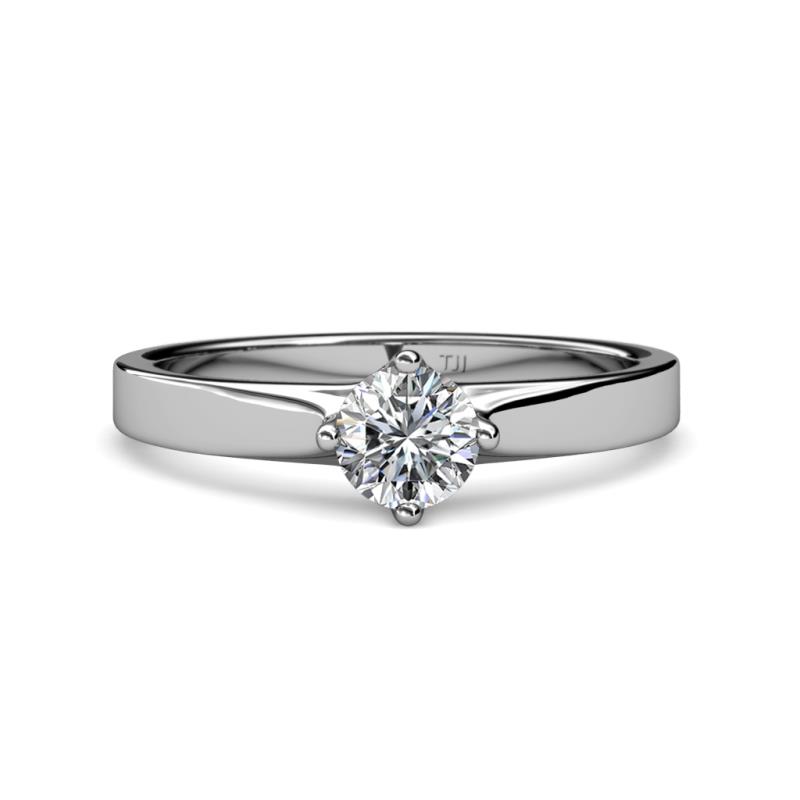 Neve Signature 4 Prong Semi Mount Solitaire Engagement Ring 
