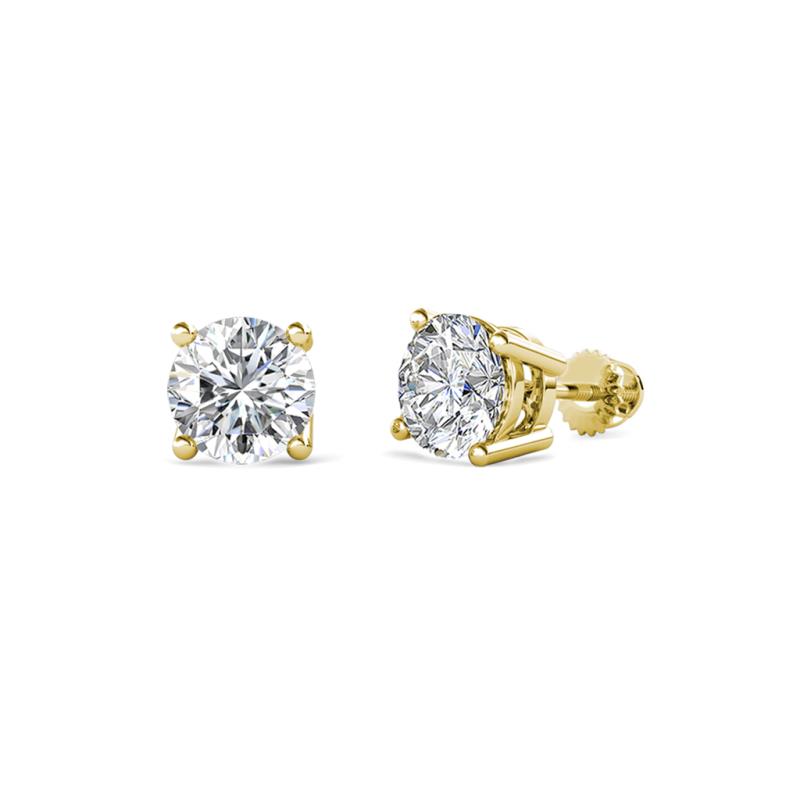 Alina 2.70 ctw IGI Certified Lab Grown Diamond (7.00 mm) Four Prongs Solitaire Stud Earrings 