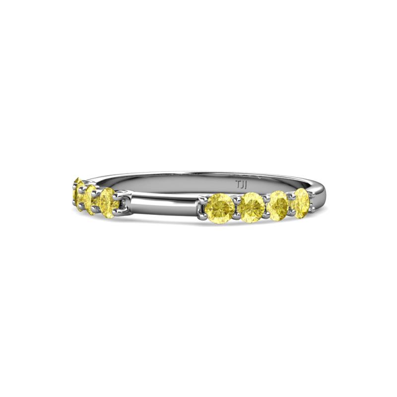 Alicia 2.60 mm Yellow Sapphire Wedding Band 