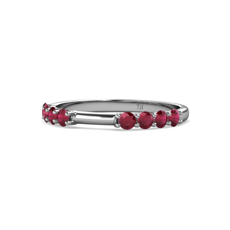 Alicia 2.60 mm Ruby Wedding Band 