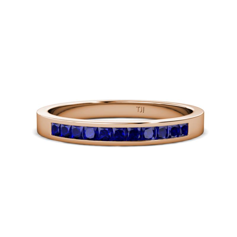 Aaryn 2.00 mm Blue Sapphire Wedding Band 