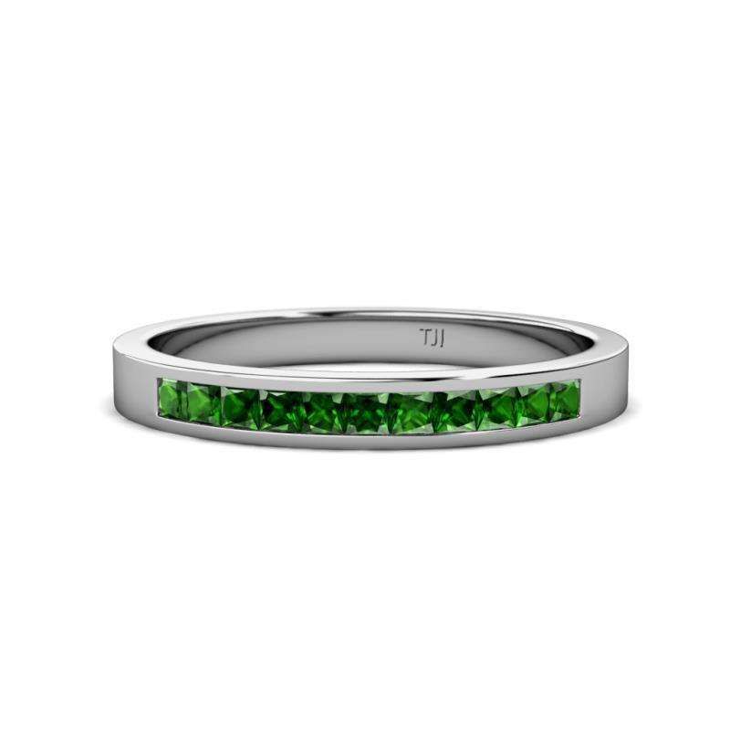 Aaryn 2.00 mm Green Garnet Wedding Band 