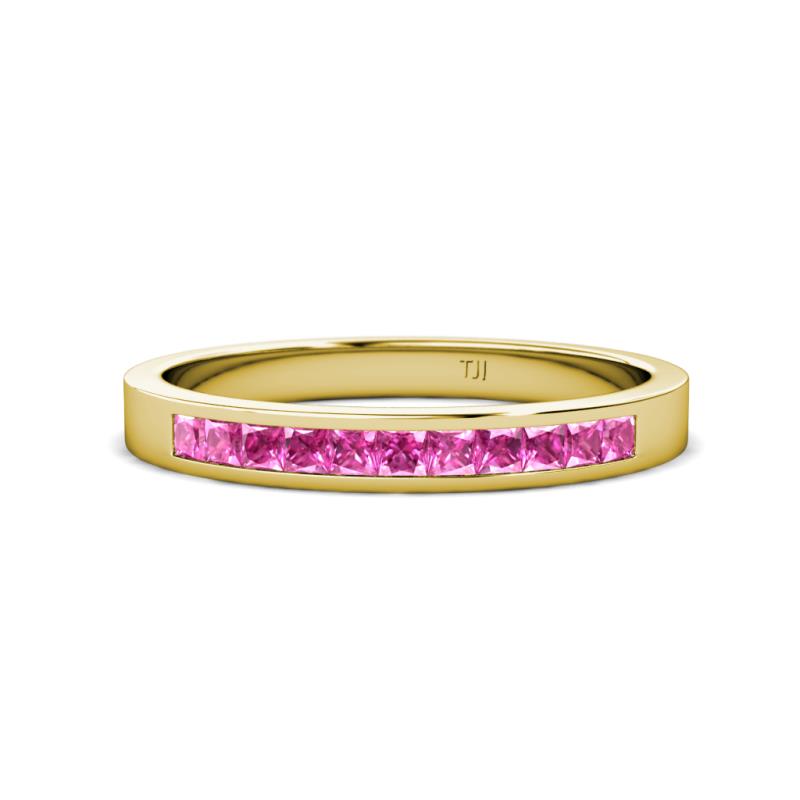 Aaryn 2.00 mm Pink Sapphire Wedding Band 