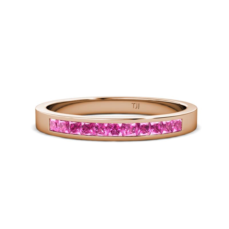 Aaryn 2.00 mm Pink Sapphire Wedding Band 