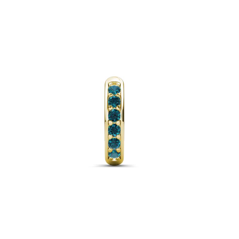 Cianna 0.18 ctw Petite Single Huggie Earring in Blue Diamond 