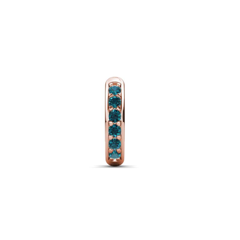 Cianna 0.18 ctw Petite Single Huggie Earring in Blue Diamond 