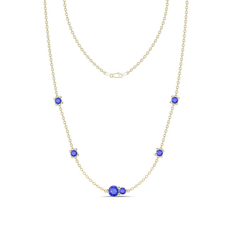 Linea 0.54 ctw Tanzanite (4 mm) Women Station Necklace 