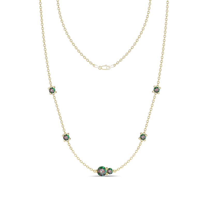 Linea 0.69 ctw Created Alexandrite (4 mm) Women Station Necklace 