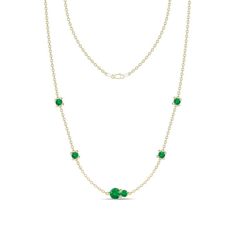 Linea 0.45 ctw Emerald (4 mm) Women Station Necklace 