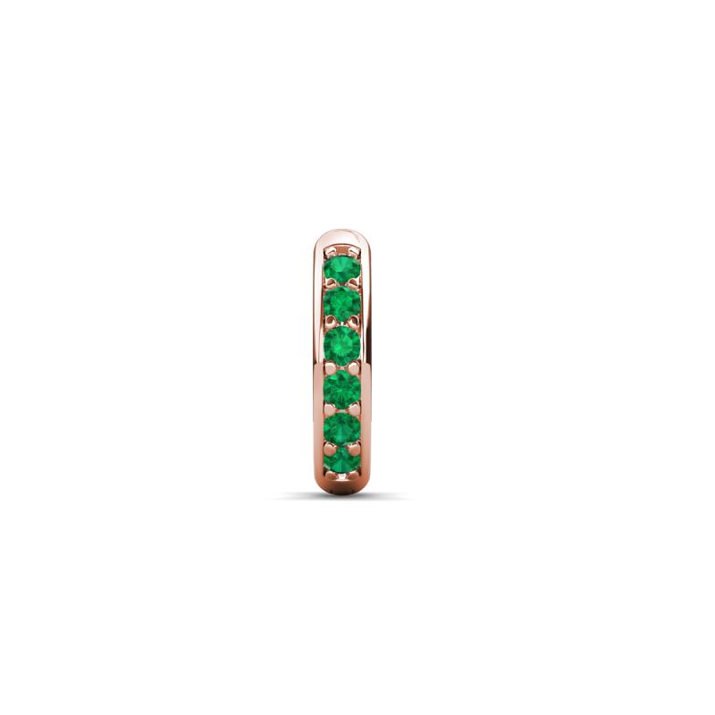 Cianna 0.11 ctw Petite Single Huggie Earring in Emerald 