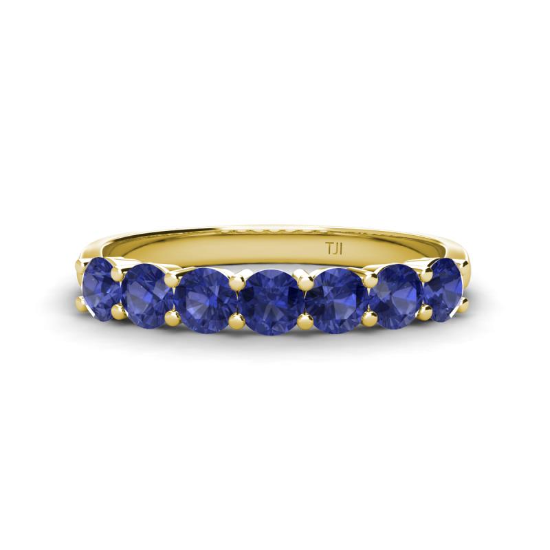 Kathleen 3.40 mm Round Iolite Wedding Band 