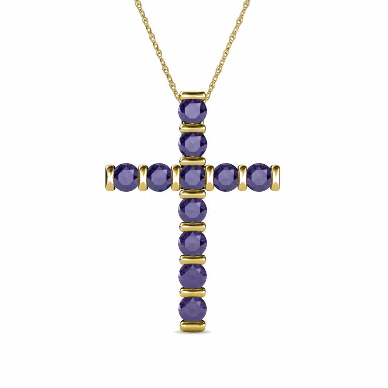 Amen Iolite Cross Pendant 