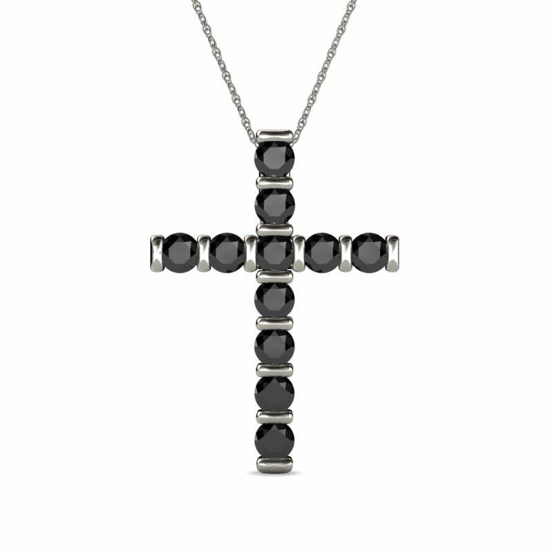 Amen Black Diamond Cross Pendant 