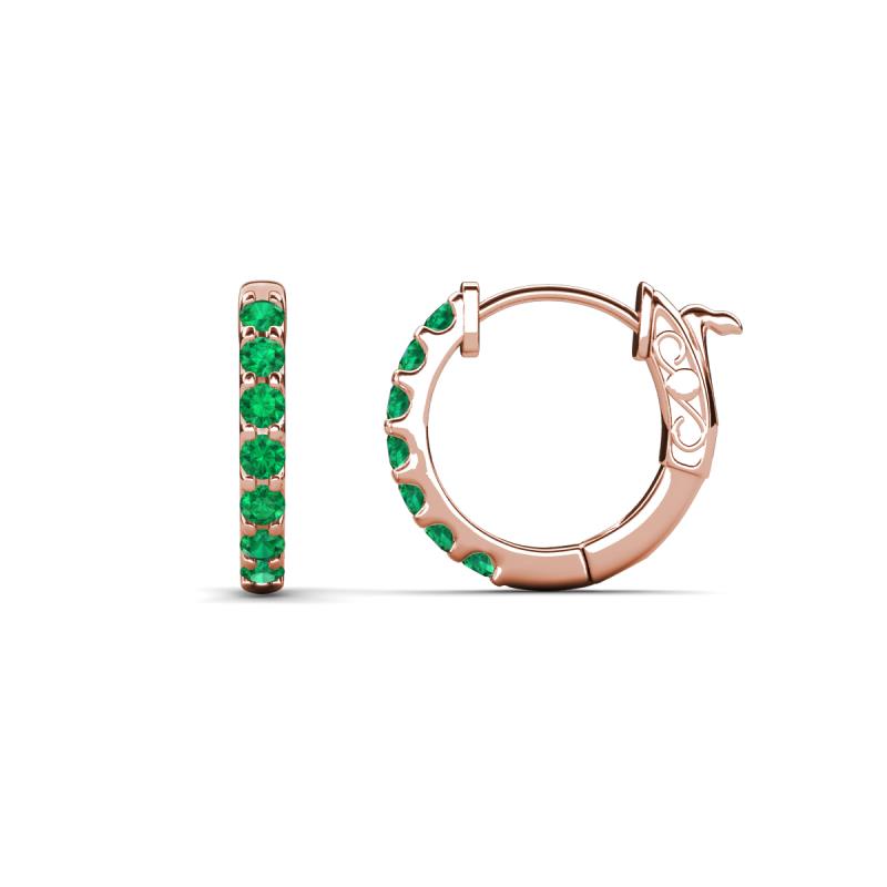 Nico 0.22 ctw Emerald Small Huggie Earrings 