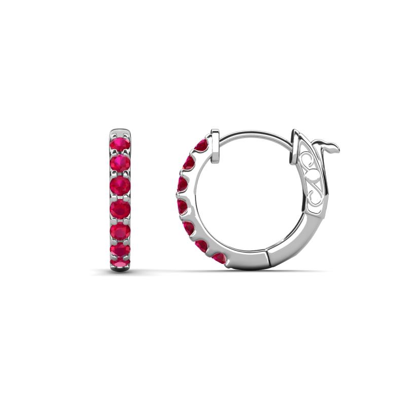 Nico 0.29 ctw Ruby Small Huggie Earrings 