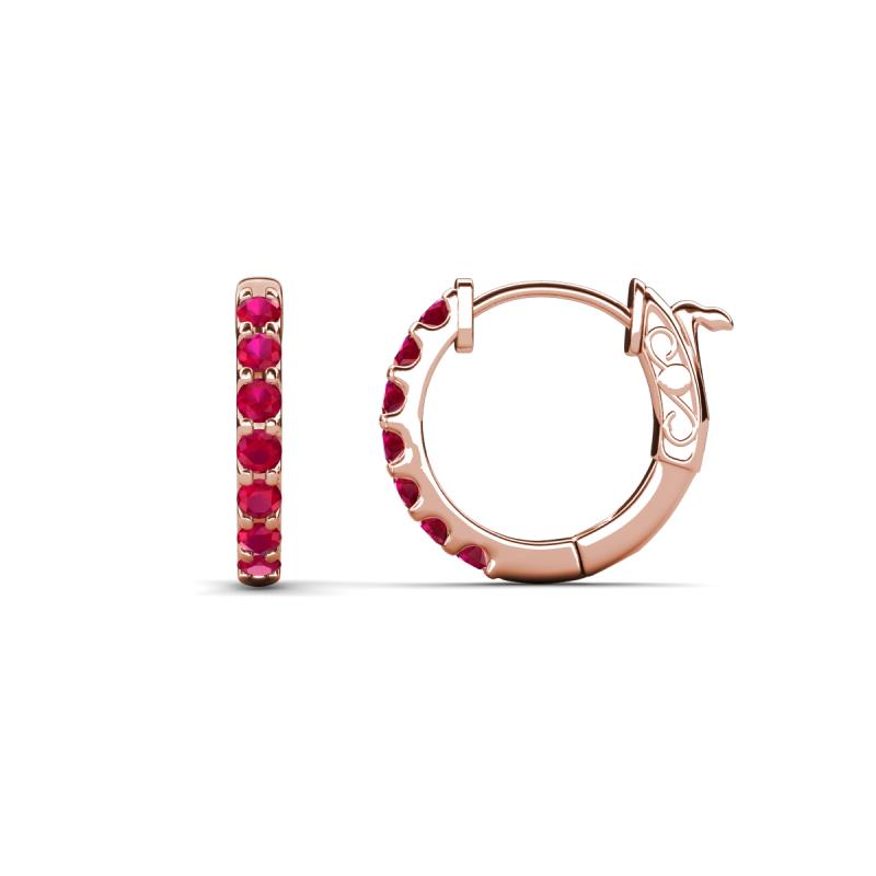 Nico 0.29 ctw Ruby Small Huggie Earrings 