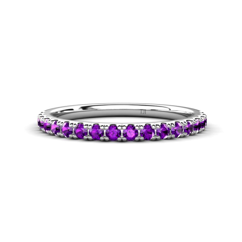 Kalina 0.23 ctw Amethyst 18 Stone Wedding Band 