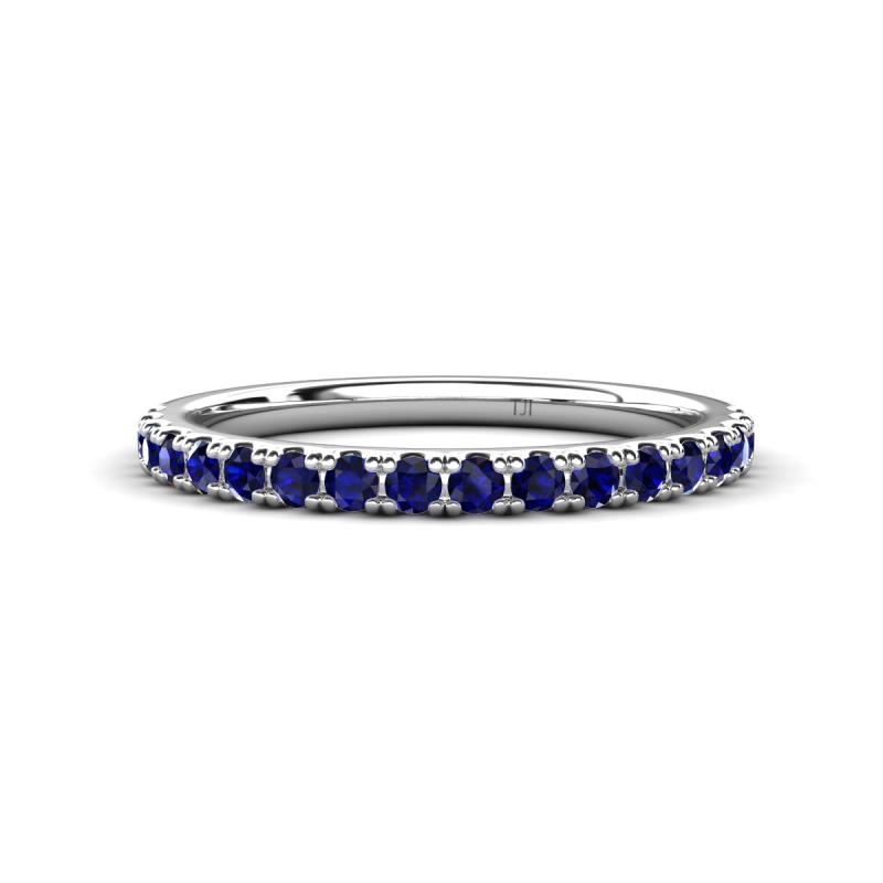 Kalina 0.27 ctw Blue Sapphire 18 Stone Wedding Band 