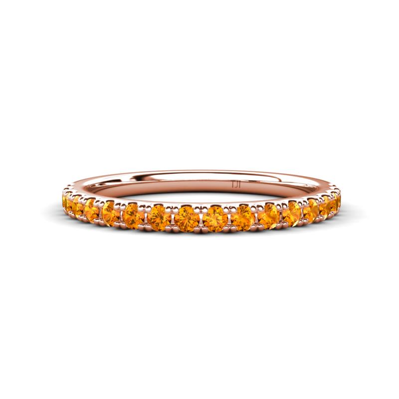 Kalina 0.23 ctw Citrine 18 Stone Wedding Band 