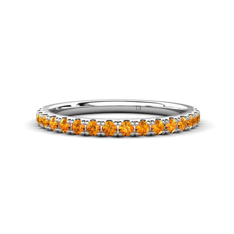 Kalina 0.23 ctw Citrine 18 Stone Wedding Band 