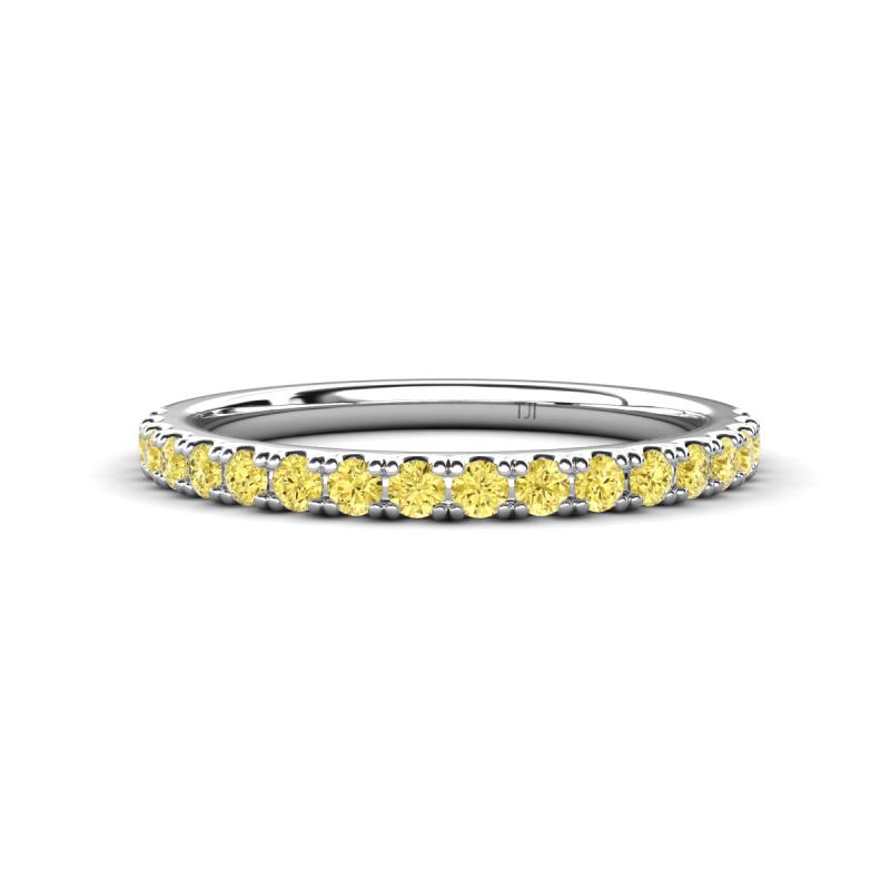 Kalina 0.28 ctw Yellow Sapphire 18 Stone Wedding Band 