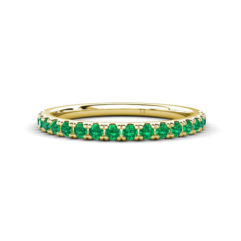 Kalina 0.23 ctw Emerald 18 Stone Wedding Band 