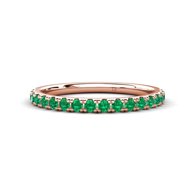 Kalina 0.23 ctw Emerald 18 Stone Wedding Band 