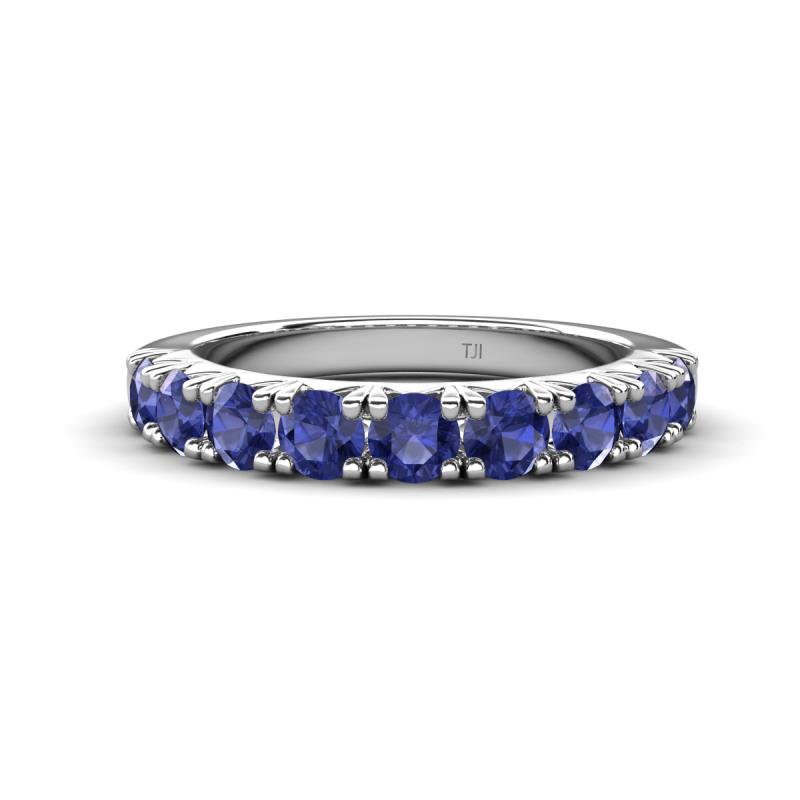 Malaine 0.72 ctw Iolite (3.00 mm) 9 Stone Wedding Band 