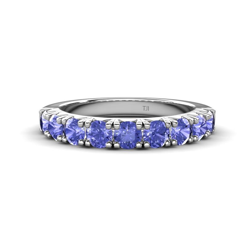 Malaine 0.81 ctw Tanzanite (3.00 mm) 9 Stone Wedding Band 