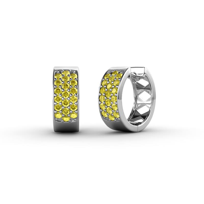 Anais Yellow Sapphire Hoop Earrings 