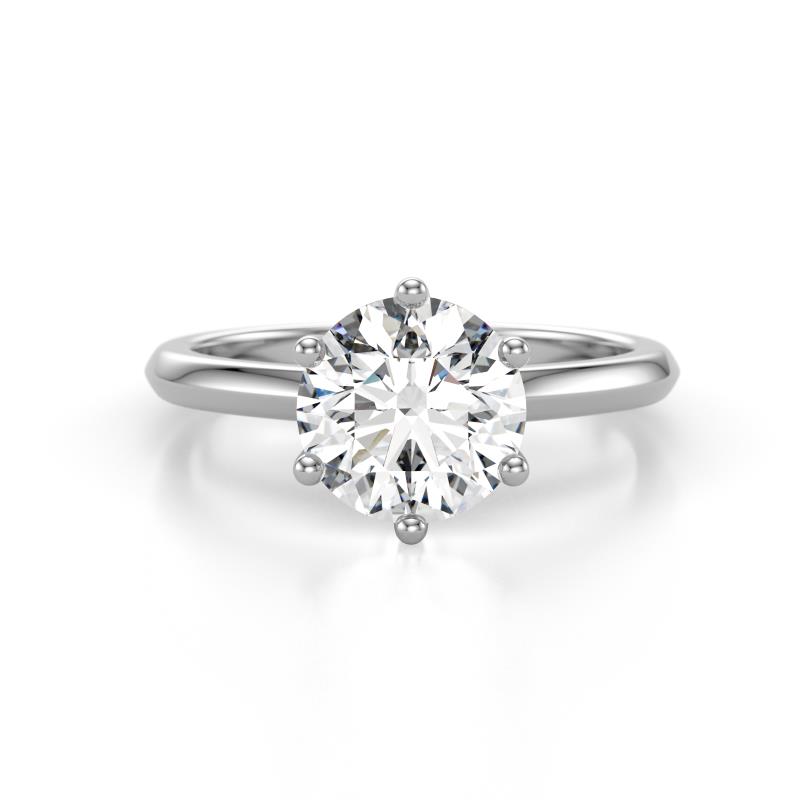 Maxine 2.00 ct IGI Certified Lab Grown Diamond Round (8.00 mm) Solitaire Engagement Ring 