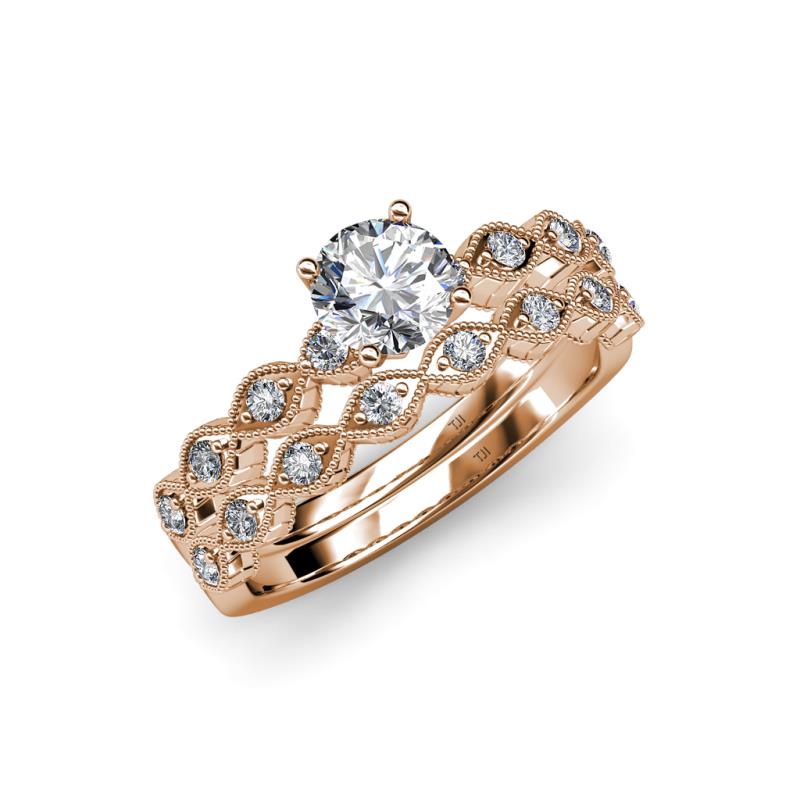 Laine 1.16 ctw Classic Natural Diamond (6.50 mm) Marquise Shape Bridal Set Ring  