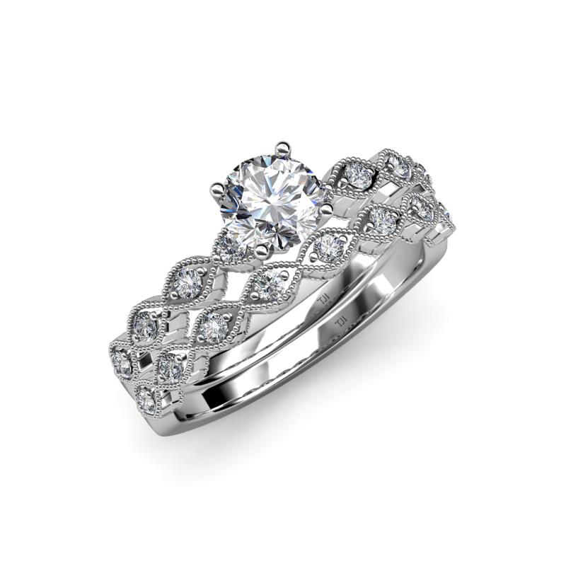 Laine 1.16 ctw Classic Natural Diamond (6.50 mm) Marquise Shape Bridal Set Ring  