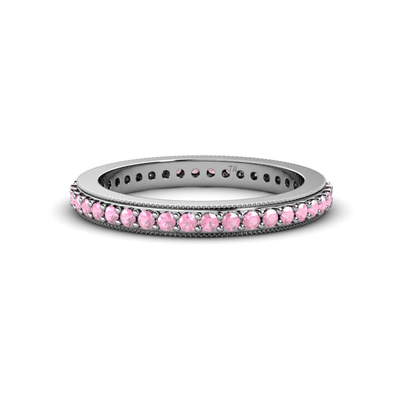 Caitlin 1.60 mm Pink Tourmaline Eternity Band 