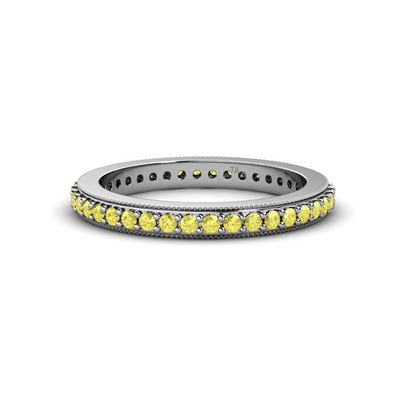 Caitlin 1.60 mm Yellow Sapphire Eternity Band 