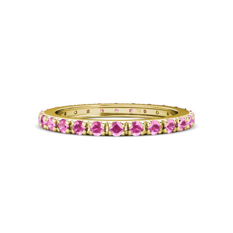 Gracie 2.30 mm Round Pink Sapphire Eternity Band 