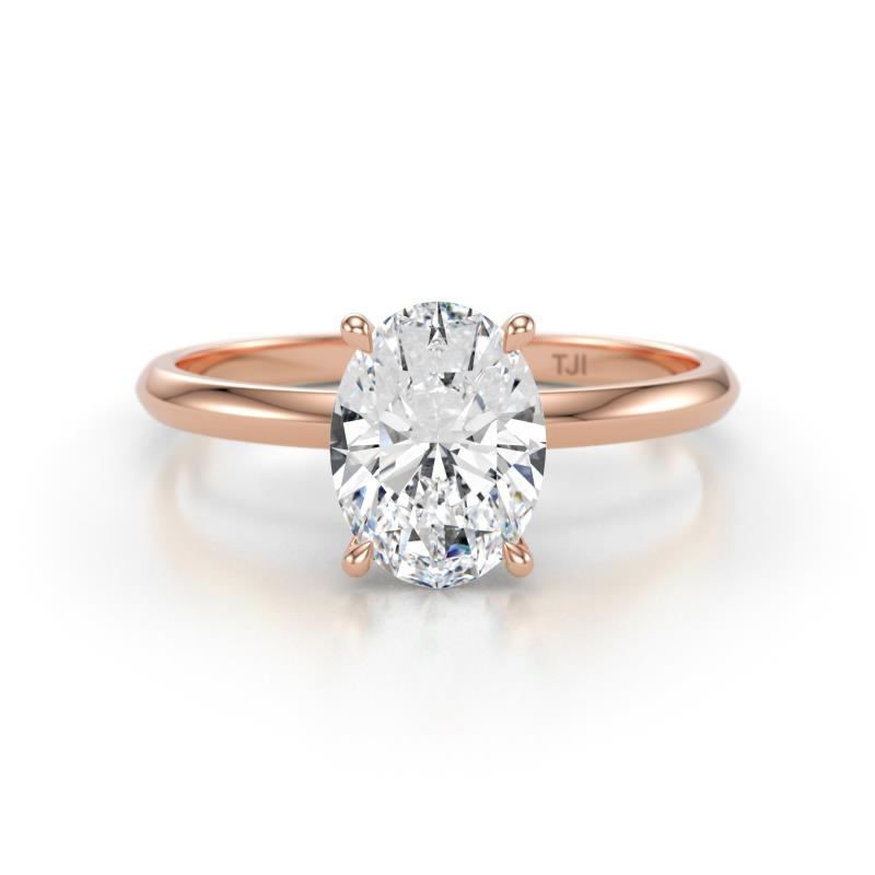 Elodie 2.00 ct IGI Certified Oval Shape Lab Grown Diamond Solitaire Engagement Ring 