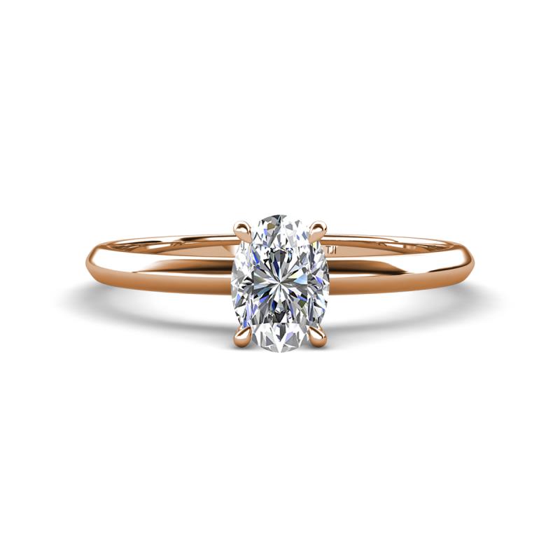 Elodie 1.00 ct IGI Certified Oval Shape Lab Grown Diamond Solitaire Engagement Ring 