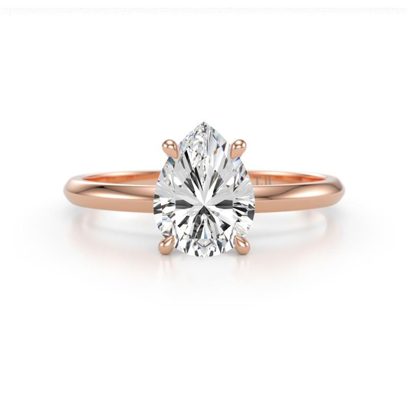 Elodie 2.00 ct IGI Certified Pear Shape Lab Grown Diamond Solitaire Engagement Ring 