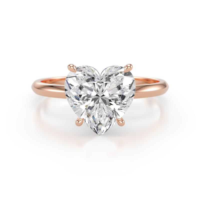 Elodie 5.00 ct IGI Certified Heart Shape Lab Grown Diamond Solitaire Engagement Ring 