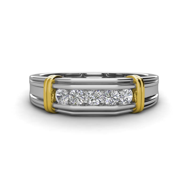 Kevin 0.50 ctw Diamond Men Wedding Band (7.80 mm) 