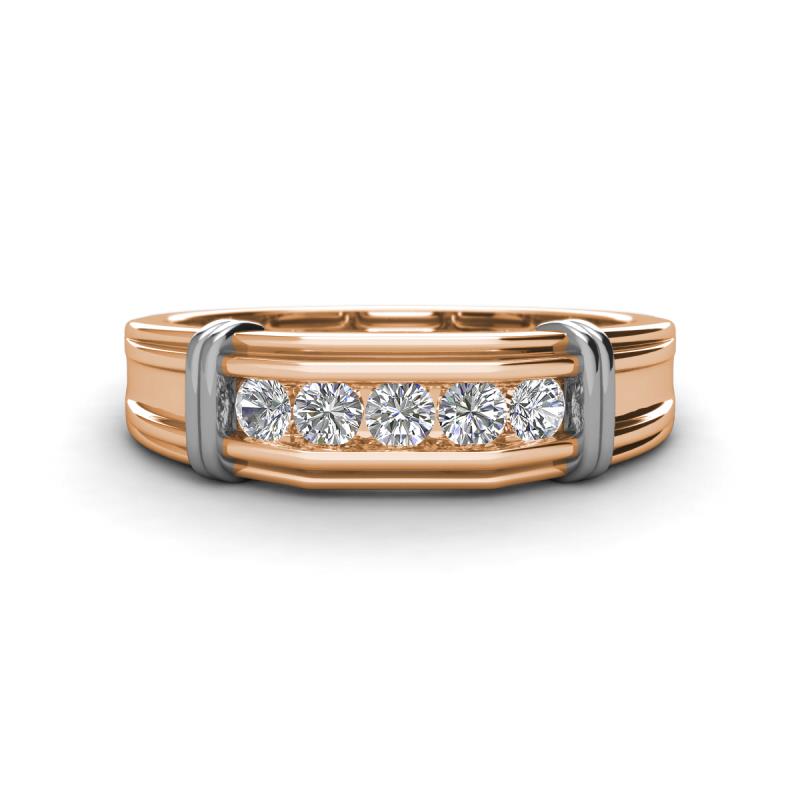 Kevin 0.50 ctw Lab Grown Diamond Men Wedding Band (7.80 mm) 