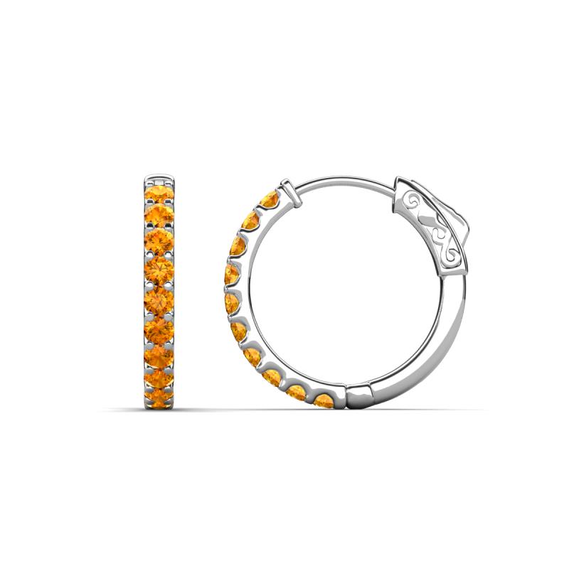 Akira 0.80 ctw Citrine (2.00 mm) Huggie Earrings 