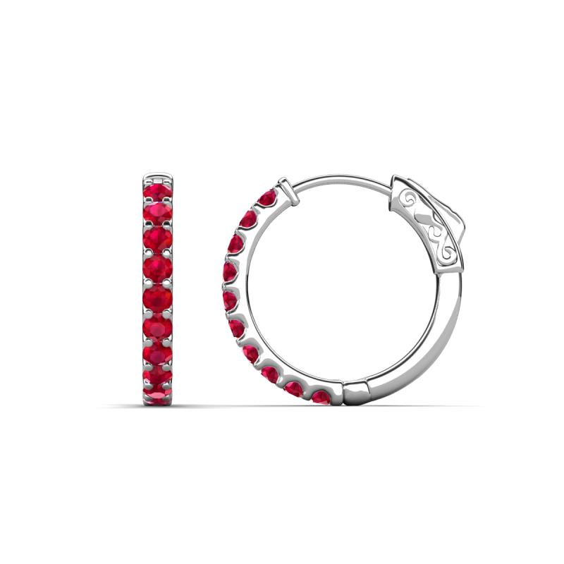 Akira 0.70 ctw Ruby (2.00 mm) Huggie Earrings 