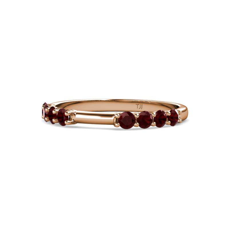 Alicia 0.59 ctw Red Garnet Wedding Band 