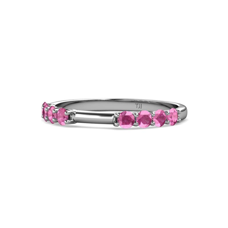 Alicia 0.50 ctw Pink Sapphire Wedding Band 