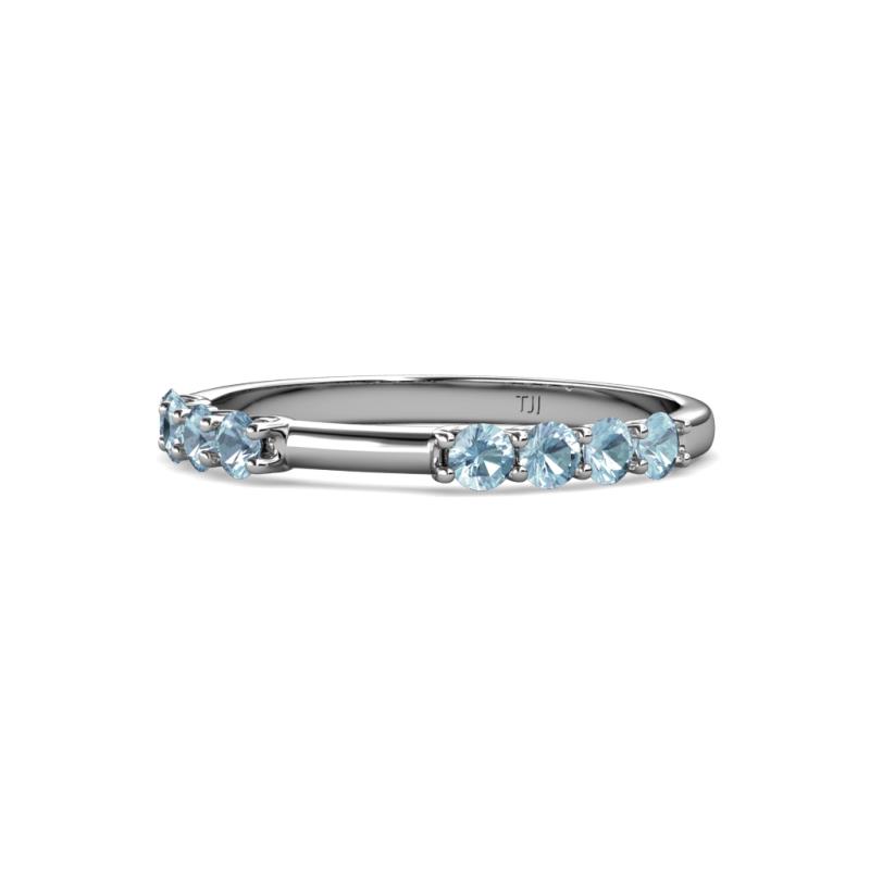 Alicia 0.40 ctw Aquamarine Wedding Band 