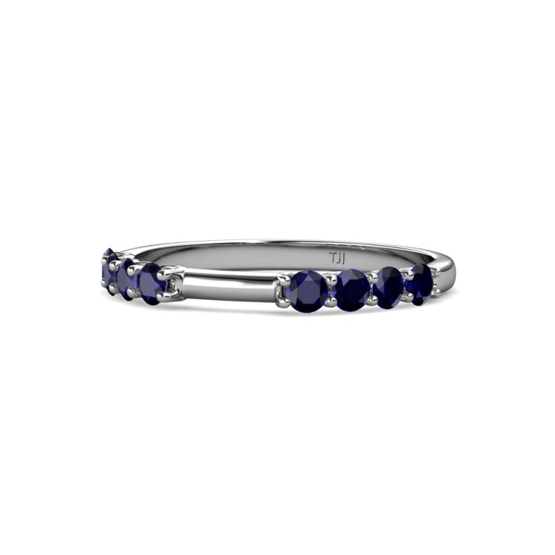 Alicia 0.55 ctw Blue Sapphire Wedding Band 