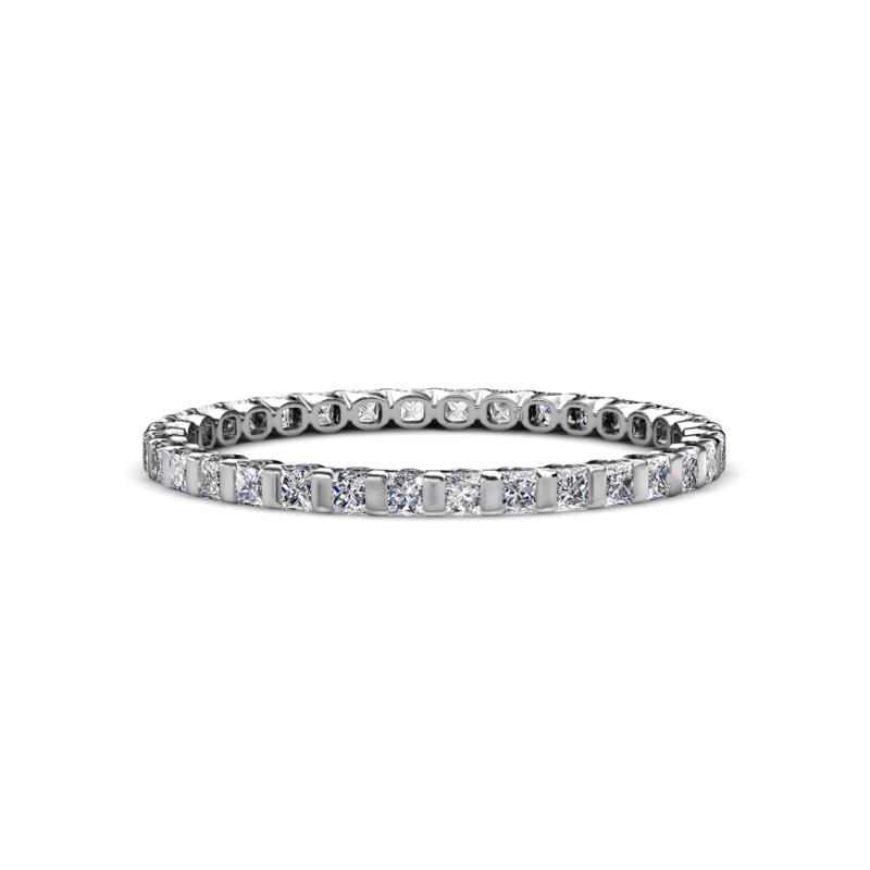Clarissa 2.00 mm Princess Cut Lab Grown Diamond Eternity Band 