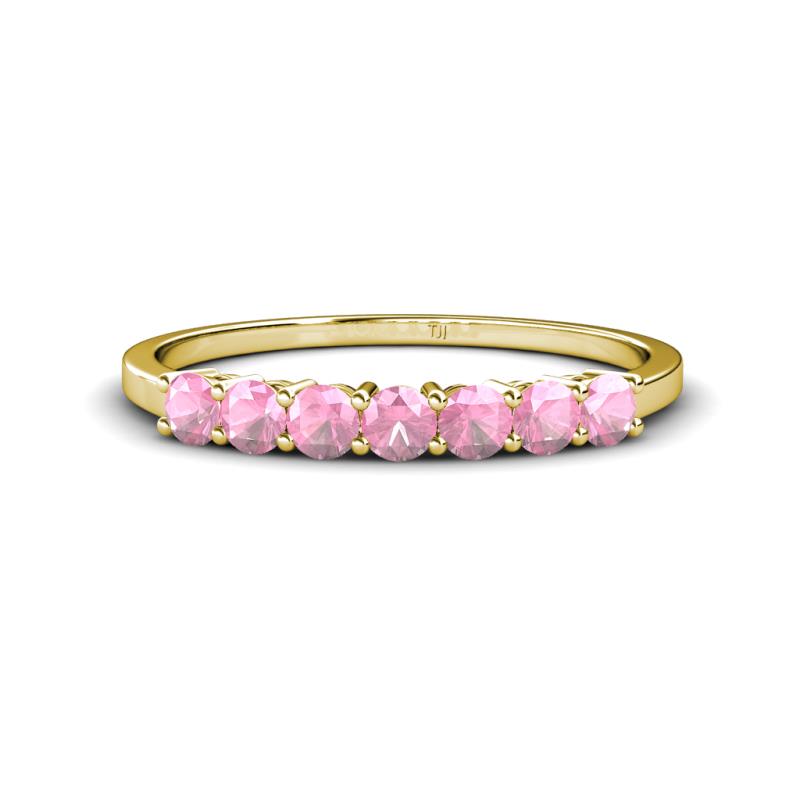 Vivian 3.00 mm Pink Tourmaline Wedding Band 